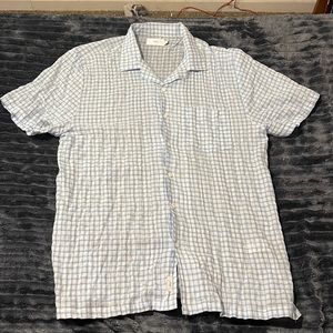 Onia Short Sleeved Cotton Dress Shirt